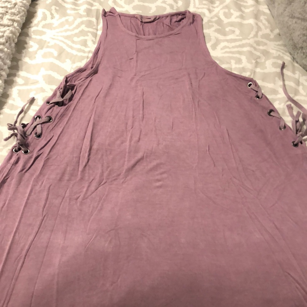 purple dress